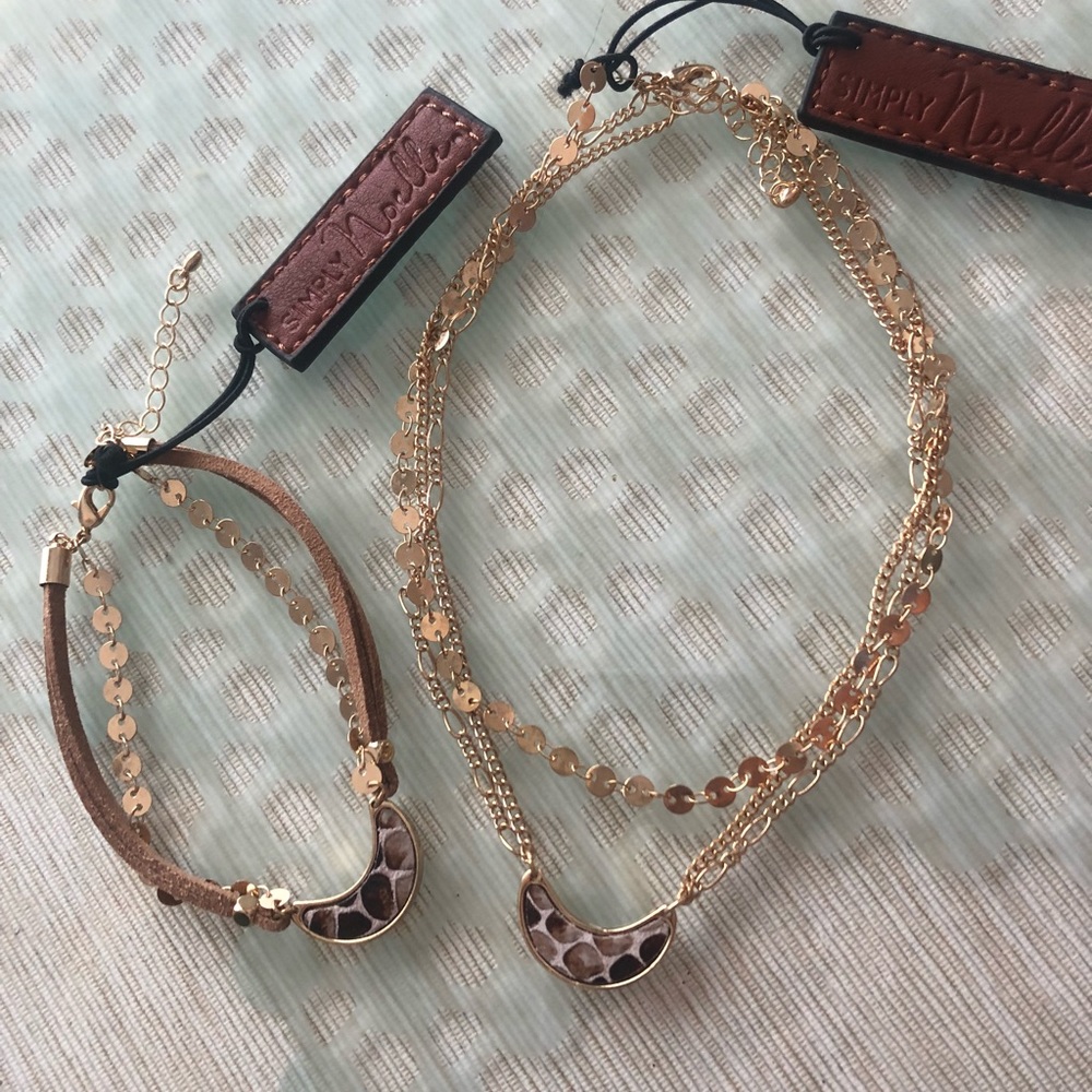SNAKESKIN/LEATHER bracelet/necklace duo! +BONUS! - Picture 6 of 6